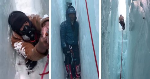 Heroic Sherpa Rescues a Hiker From a Crevasse on Mt. Everest