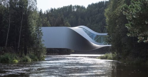 Arquitectos diseñan un moderno puente "torcido" que también funciona como museo