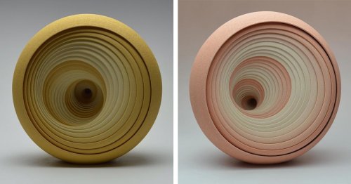 Hypnotic Ceramic Sculptures Juggle Soothing Circles in Nested Shells