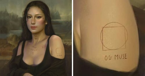 Artist Reimagines ‘Mona Lisa’ as Modern Woman With Tattoos