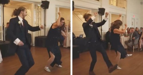 Mother and Son Perform an Unexpected Dance Routine at His Wedding