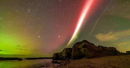 Photographer Captures Rare Image of an Aurora, STEVE, and the Milky Way All in One Photo