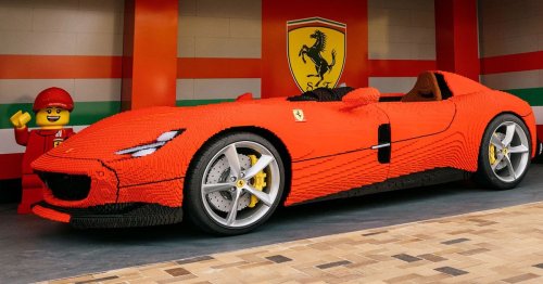 LEGOLAND Unveils Life-Size Ferrari Made From Over 380,000 LEGO Bricks