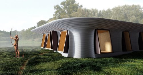 This 3D-Printed House Is Designed To Catch Rainwater and Live Sustainably