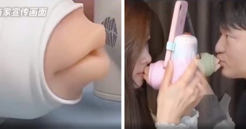 Remote Kissing Device Designed for People in Long-Distance Relationships To Send Each Other Kisses They Can Feel