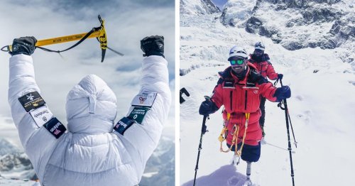 Veteran Who Lost Both of His Legs Makes History by Reaching the Top of Mt. Everest
