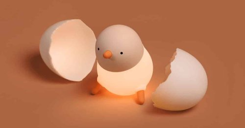 Interactive Baby Chick Night Lamp Brightens Any Room With Its Cuteness When It's Sitting Upright