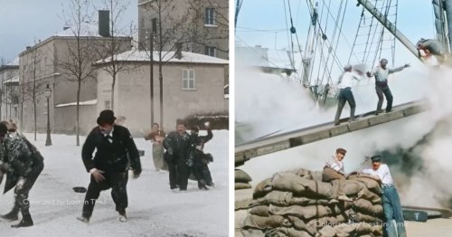 Colorized Video from 1896 Shows How People Work and Played 100 Years Ago