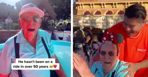 Young Person Pays It Forward by Taking 100-Year-Old Veteran on a Free Trip to Disneyland
