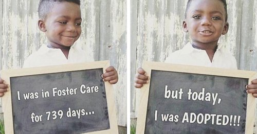 30 Sweet Photos of Children on Their Adoption Day After Years of Being in Foster Care