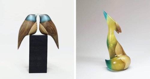 Wood and Resin Pair Perfectly To Create Beautiful Minimalist Animal Sculptures