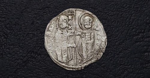 700-Year-Old Coin Discovered Depicting Jesus Christ Next to a Medieval King