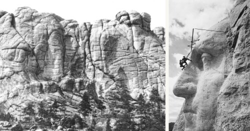 Explore Photos of Mount Rushmore Before the Famous Faces on It & During Its Iconic Construction