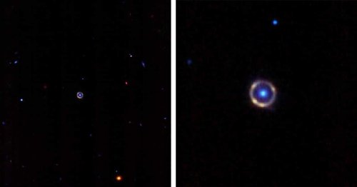 James Webb Space Telescope Captures Nearly Perfect Einstein Ring Galaxy 12 Billion Light-Years Away