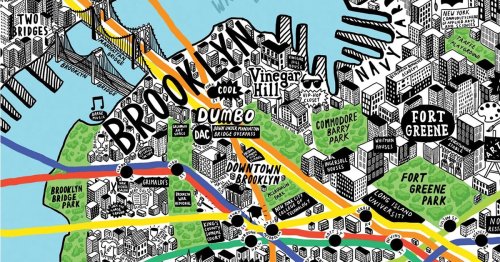 Illustrator Creates Colorful Hand-Drawn Maps Filled With Playful Details