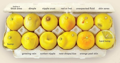 Ingenious Poster Uses Lemons to Help You Identify Different Signs of Breast Cancer