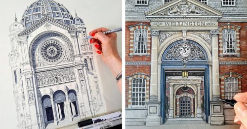 Incredible Architectural Illustrations Celebrate the Immense Beauty of Historic Façades