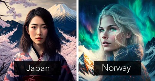 AI-Generated Art Personifies Countries as Different Women Across the Globe
