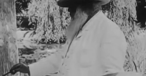 Rare Footage From 1915 Captures Claude Monet Painting at His Gardens in Giverny