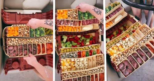 People Are Turning Tackle Boxes Into Portable Charcuterie Boards Called a ‘Snackle Box’