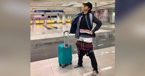 Traveler Wears Five Pounds of Clothing To Avoid the Extra Luggage Fees at the Airport