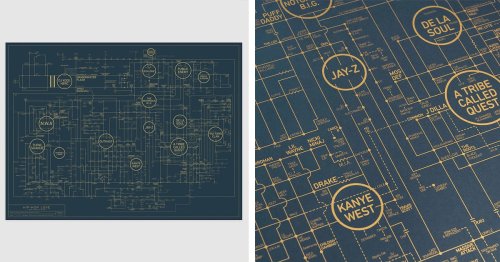 These Brilliant "Blueprint" Posters Let You Show Off Your Masterful Music Taste