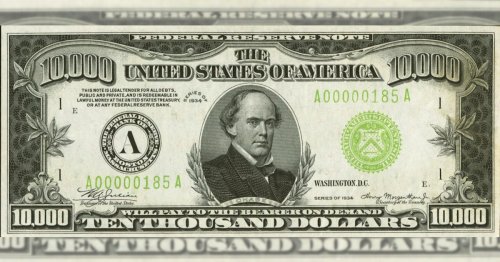 Rare $10,000 Bill Sells for Almost Half a Million Dollars at Auction