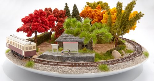 Japanese ‘Bonrama’ Art Turns Beautiful Bonsai into Tiny Countryside Dioramas
