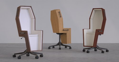 Workaholics Can Sit in This Coffin-Shaped Office Chair Forever | Flipboard