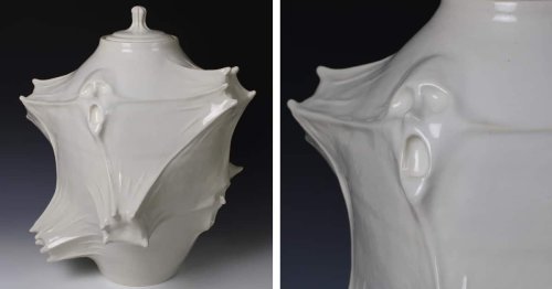 Surreal “Stretchy” Ceramic Pots Imagine Souls Trying To Escape From Within