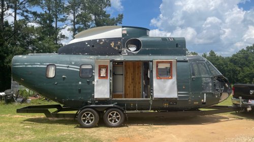 U.S. Coast Guard couple in Mobile turns a helicopter into a camper