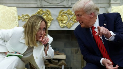 Meloni schmeichelt Trump Rom-Besuch ab