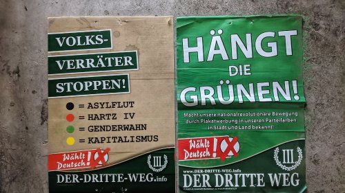 Rechter Funktionär wegen "Hängt die Grünen"-Plakate verurteilt