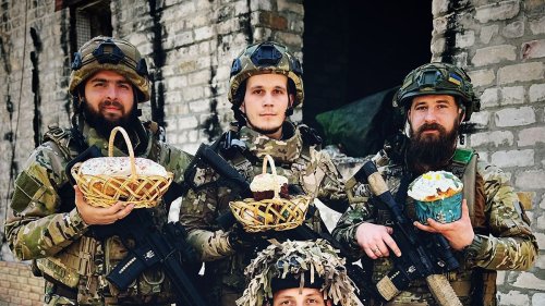 So verbringen ukrainische Soldaten Ostern an der Front