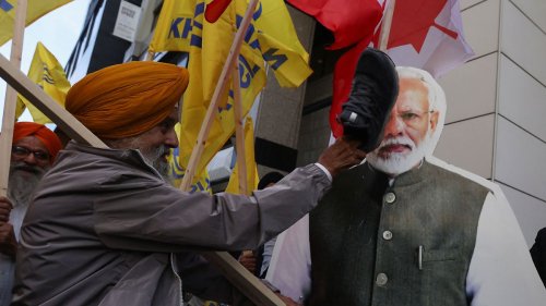 Sikhs demonstrieren in Kanada gegen Modi