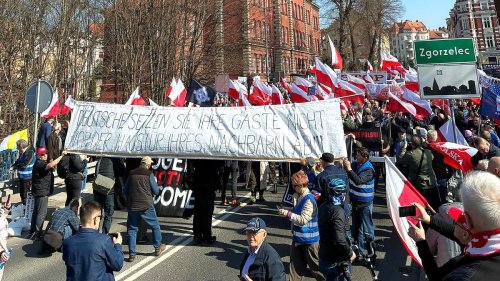 Demonstranten blockieren deutsch-polnischen Grenzübergang