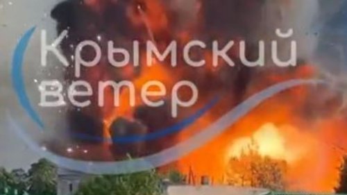Russisches Militärlager auf der Krim explodiert