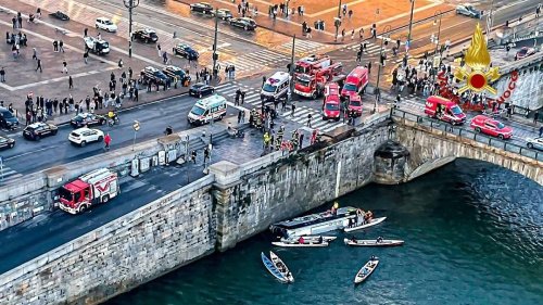 Reisebus stürzt in Turin in Fluss - Fahrer tot