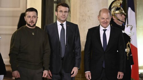 Scholz und Macron stärken Selenskyj den Rücken