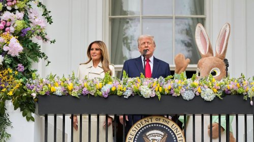 Trump gibt umstrittene Eier-Party vor dem Weißem Haus