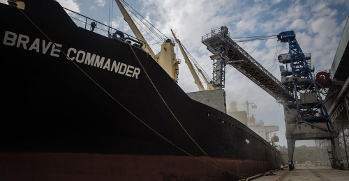 Erstes Getreideschiff von der Ukraine nach Afrika unterwegs