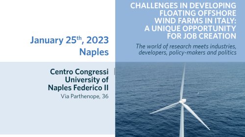 Eolico offshore galleggiante, parte da Napoli la nuova sfida delle energie rinnovabili