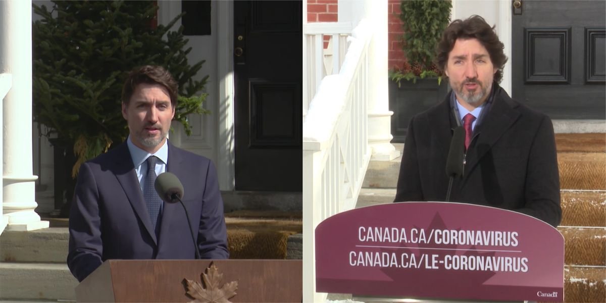 Here's How Justin Trudeau's Hair Has Changed Throughout The Pandemic (PHOTOS)