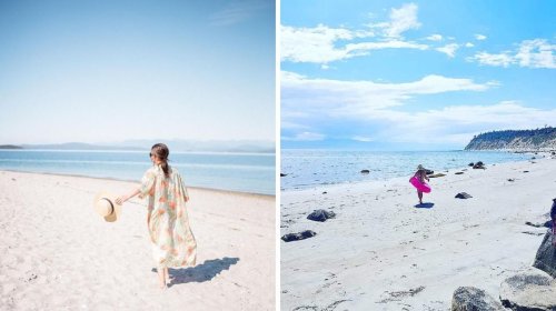 This Tiny Island In BC Has White Sand Beaches & Is Just A Ferry Ride Away