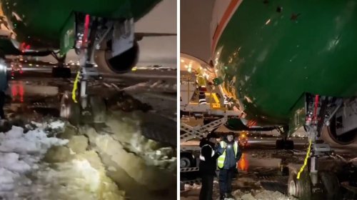 TikToker Shows Plane That 'Swerved' Off A Vancouver Airport Taxiway 'Due To Snow' (VIDEO)