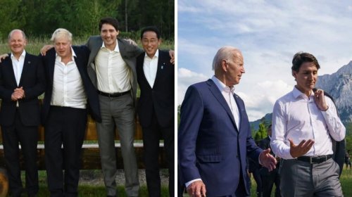 10 Photos Of Trudeau & Other World Leaders Being Strange AF At Recent G7 & NATO Summits