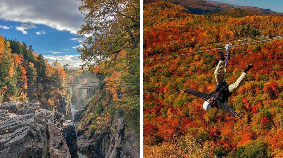7 tyroliennes à faire pour avoir les plus belles vues du Québec cet automne