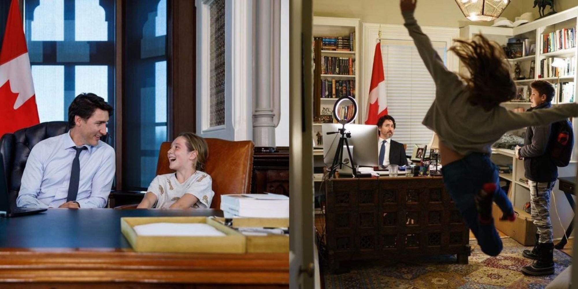 Justin Trudeau souligne la fête de sa fille avec une photo hilarante
