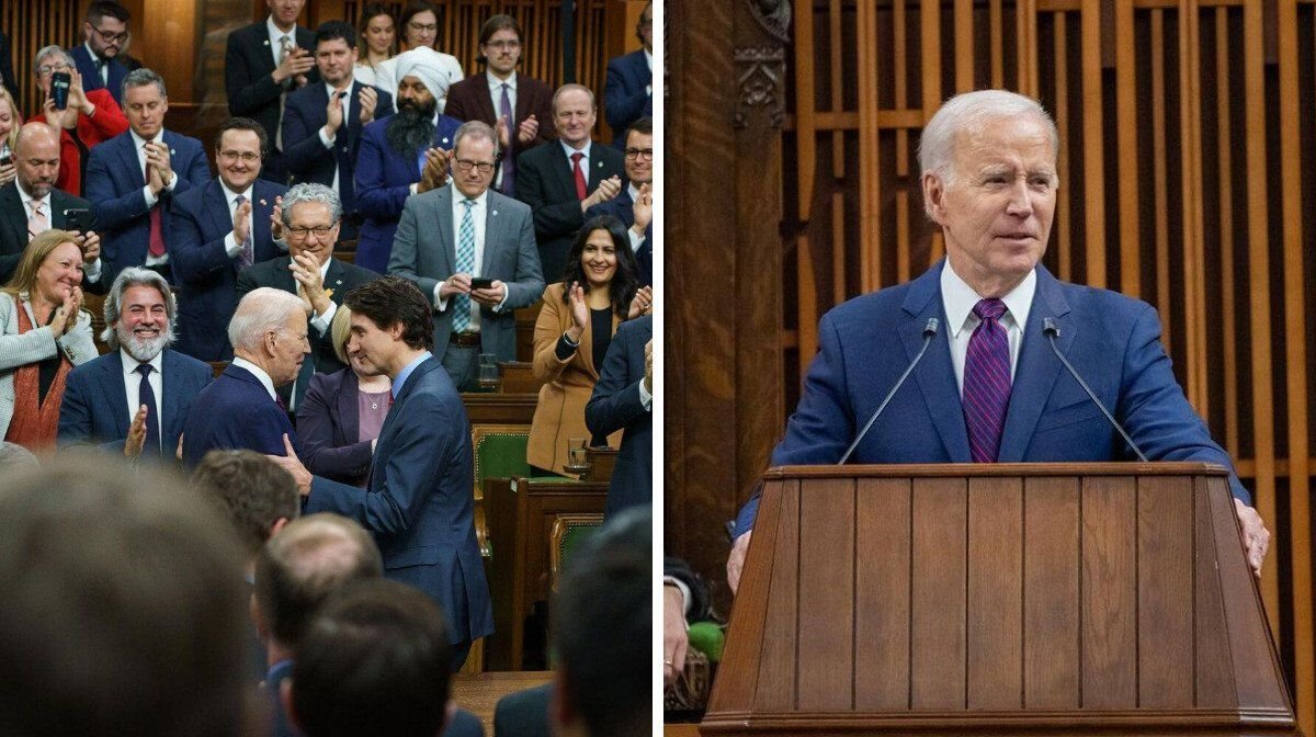 Joe Biden Scolded MPs For Not Standing Up When He Spoke About Gender Equality In Canada & The US