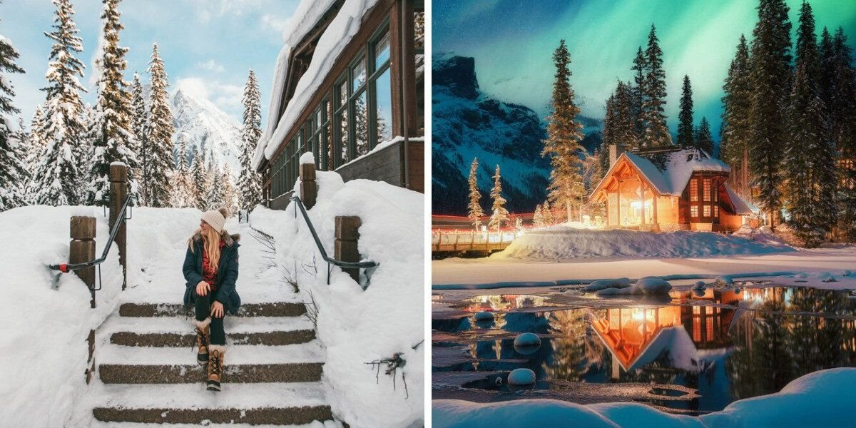 This Magical Lodge Nestled In The Canadian Rockies Looks Like It's Out Of A Wintry Fairytale